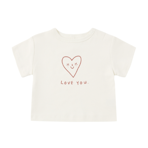 Quincy Mae - Boxy Tee || Love