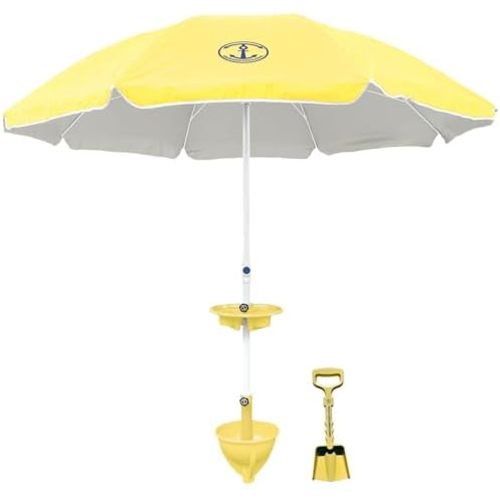 Anchor Works All-In-One Classic Beach Umbrella System