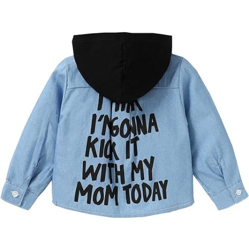 YOUNGER STAR Toddler Kids Boys Girls Flannel Hooded Plaid Shirt Button Baby Red Plaid Shirt Plaid Shirt Hooded Clothes