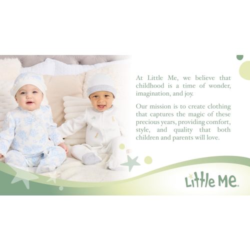 Little Me Baby Girls And Hat Footie, Ivory Rose, Newborn US