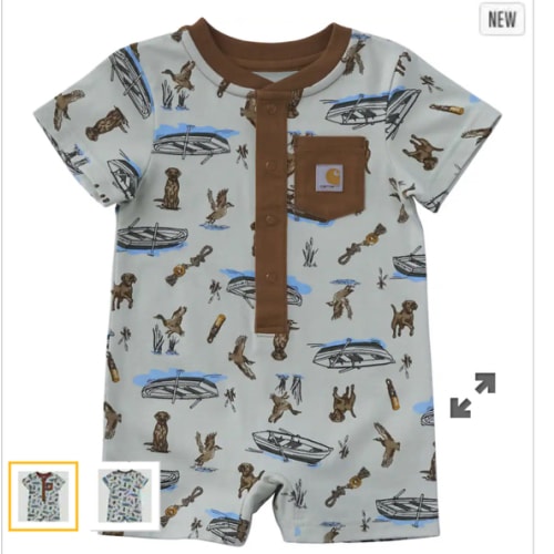 Boys' Short Sleeve Outdoor Romper (Baby) | Limited Edition Graphics | Carhartt