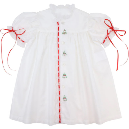 Embroidered Christmas Tree Heirloom Dress – Cecil & Lou
