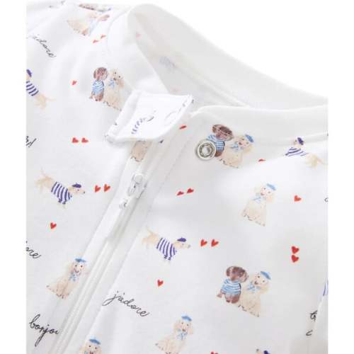 Infant Peekaboo Romper in Le Woof - Petite Plume | Maisonette