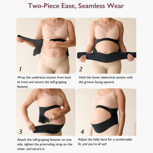 Ergonest Maternity Belly Band - Oyster Pink (s)