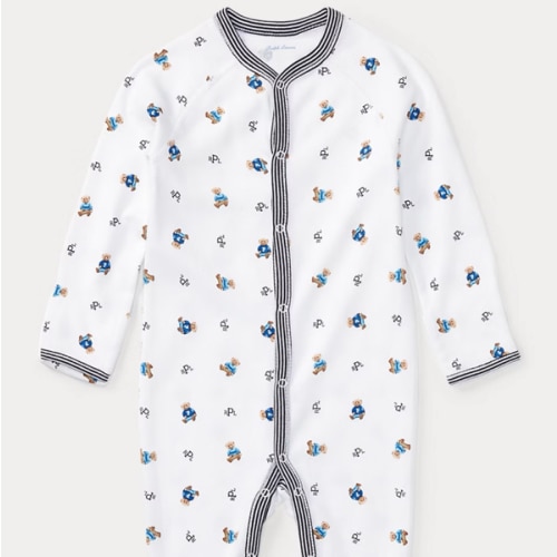 Polo Bear Cotton Coverall | Ralph Lauren