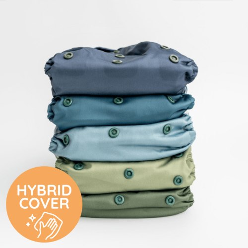 Boho Earth Tones Hybrid Cover (5) Value Bundle – Kinder Cloth Diaper Co.