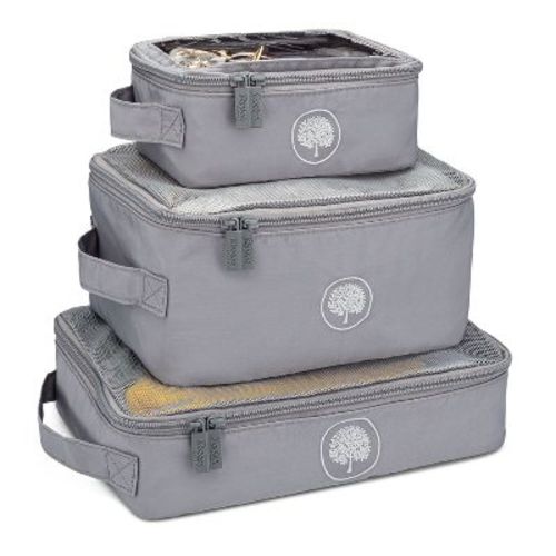 Parker Baby Co. Packing Cube Set - Gray Buffalo