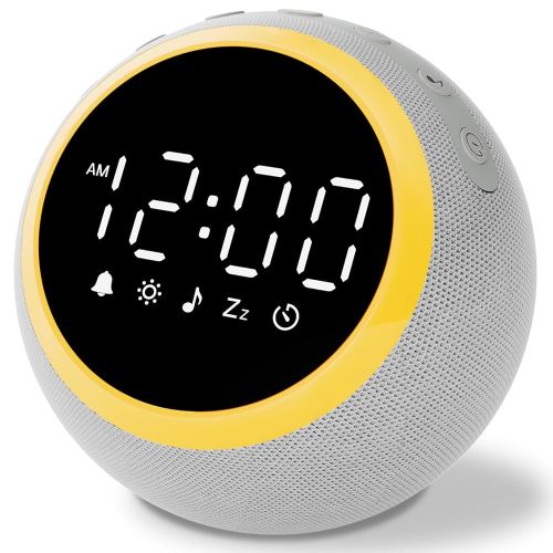 Rohent Sound Machine for Sleeping Adults: Alarm Clocks for Bedrooms, 25 Soothing Sounds, 7 Soft Wake-Up Sounds, 16 Adjustable Volume & Timer, Memory Function - Ideal for Bedroom