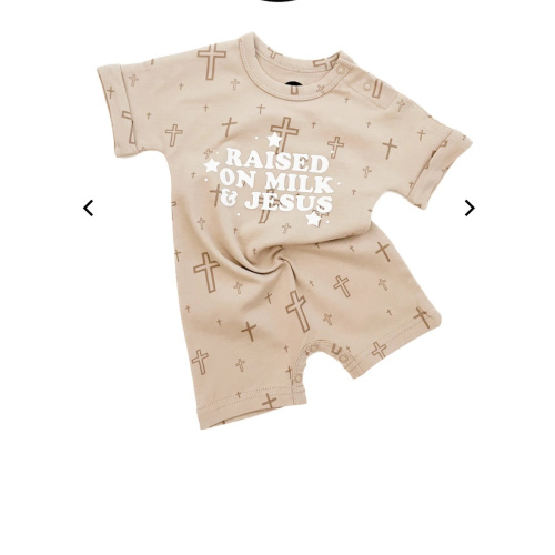 Raised on Milk & Jesus Cross Jumpsuit – OUR HOUSE ABOVE
