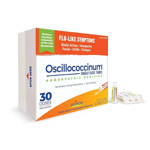 Boiron Oscillococcinum for Relief from Flu-Like Symptoms of Body Aches, Headache, Fever, Chills, and Fatigue - 30 Doses
