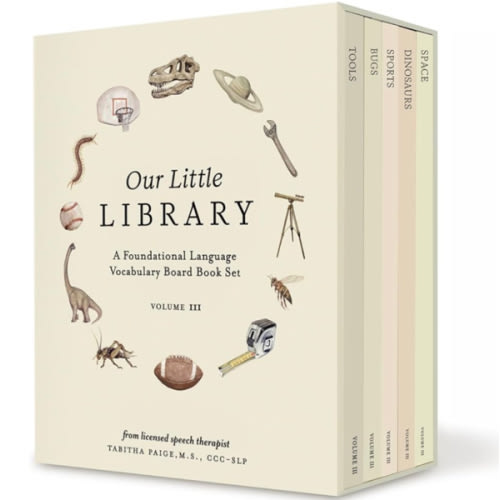 Amazon.com: Our Little Library Vol. 3: Dinosaurs, Space, Tools, Bugs, and Sports Board Book Set for Boys & Girls (Tabitha Paige Children's Book Series)