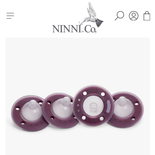 Ninni Pacifier Plum 4 Pack
