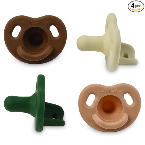 Pacifier – Soft Silicone – 0-36 Months – BPA Free – Natural Latch – Lightweight, Dishwasher Safe – for Newborns, Infants, Toddlers