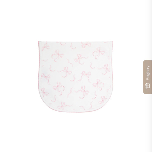 Charming Bows Print Burp Cloth – Nellapima