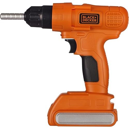 Black + Decker Jr. Electronic Power Drill, Boys, Kids Pretend Play Tool with Realistic Sound & Action!