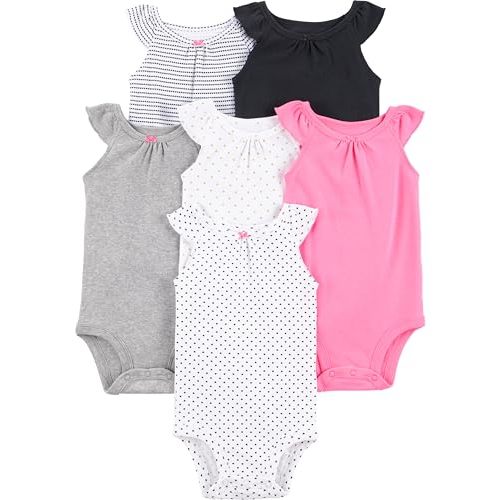 Simple Joys by Carter's Baby-Girls 6-Pack Short-Sleeve Bodysuit
