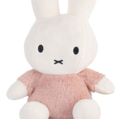 Miffy Plush Fluffy Cuddle Rattle Toy Medium - Pink (25cm)