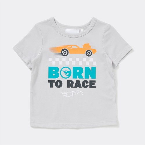 Hot Wheels Baby Print Tee - Grey