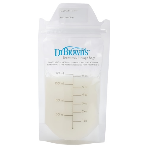 Dr. Brown's 50ct BPA-Free Breast Milk Storage Bags for Baby Feeding