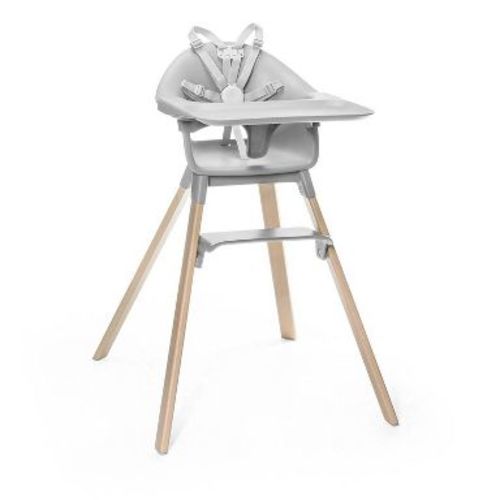 Stokke Clikk High Chair All-in-One with Tray & Harness - Cloud Gray
