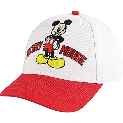 Disney Boys' Baseball Cap, Mickey Mouse Adjustable Toddler Hat, Ages 2-4 Or Boy Hats for Kids Ages 4-7