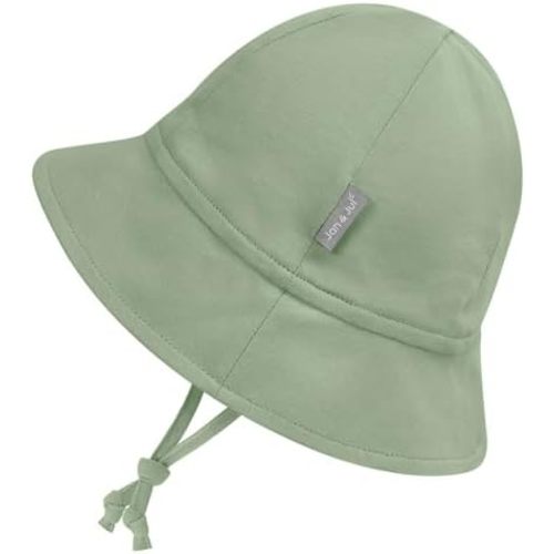 JAN & JUL Baby Bucket Hat, Cotton Sun-Hat with Brim for Boys and Girls