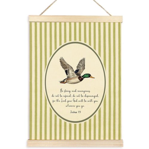 TAEDIN Christian Mallard Duck Wall Art Poster Hanger Decor 12x16 Inch