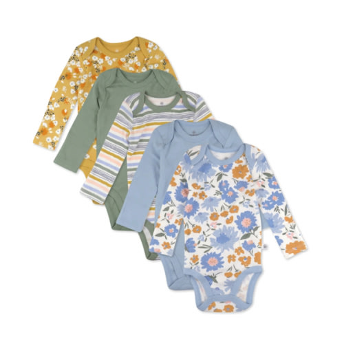 5-Pack Organic Cotton Long Sleeve Bodysuits | Honest Baby Clothing