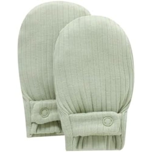 Baby Newborn No Scratch Mittens Stay On Cotton Gloves 0-12 Months