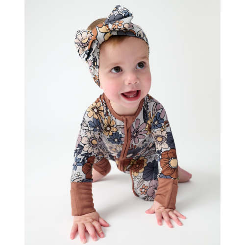 Wildwood Floral Luxe Bow Headband | Little Sleepies