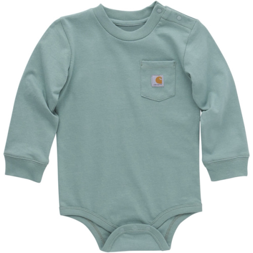 Carhartt Infant Boys' Solid Pocket Long Sleeve Onesie