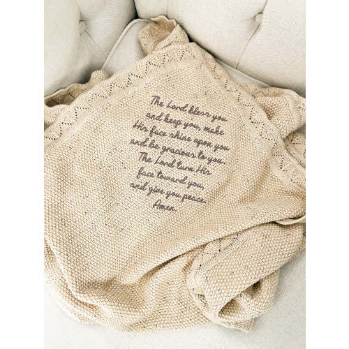 Numbers 6:24-26 Knit Blanket – OUR HOUSE ABOVE