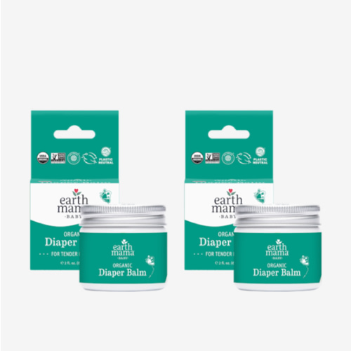 Earth Mama Organic Diaper Balm 2-Ounce | Diaper Cream for Baby | EWG Verified, Petroleum & Artificial Fragrance-Free with Calendula for Sensitive Skin (2-Pack)