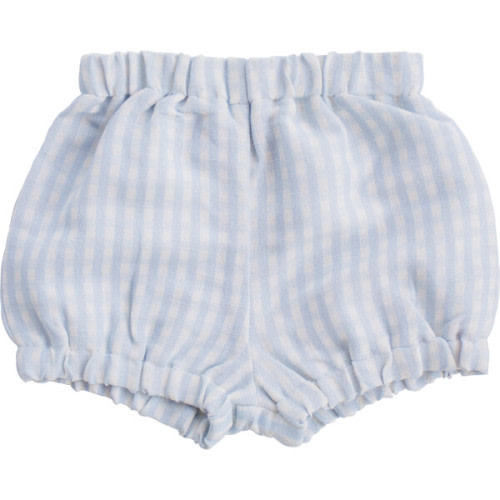 Summer Short, Pale Blue Gingham - Louelle. | Maisonette