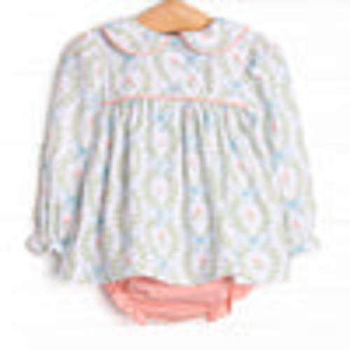 Bows and Bouquets Smocked Diaper Set, Pink – Stitchy Fish