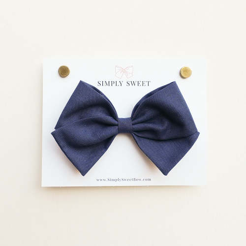 Navy - Classic Bow