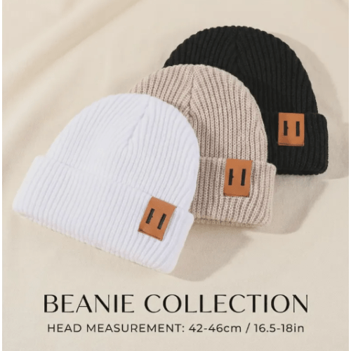 3-Pack Baby Beanies – Soft, Cozy Knit Hats for Newborns and Infants