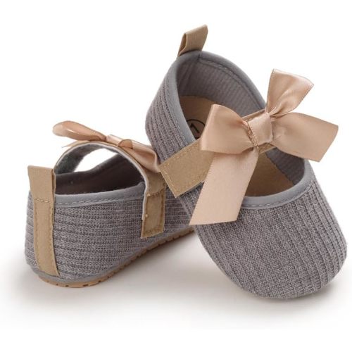 Baby Girls Shoes Princess Dress Mary Jane Flats Newborn Infant First Walking Shoes Soft Rubber Sole House Indoor Slippers