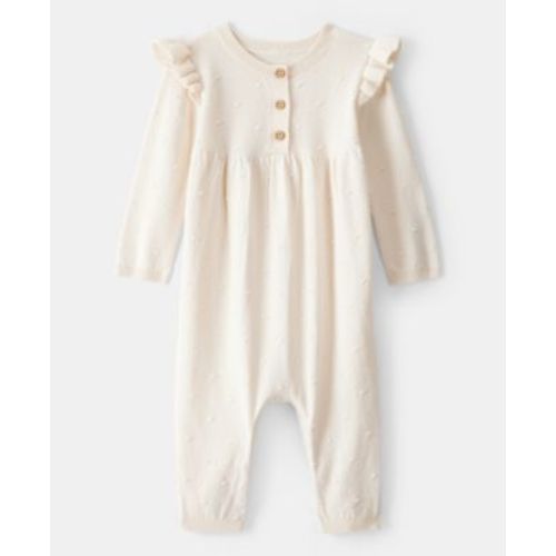 Baby Girls Cotton Long-Sleeve Jumpsuit