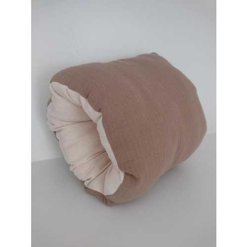 organic mini nursing pillow for on the go, all natural arm slip on cushion for baby feeding, compact travel pillow for breastfeeding support