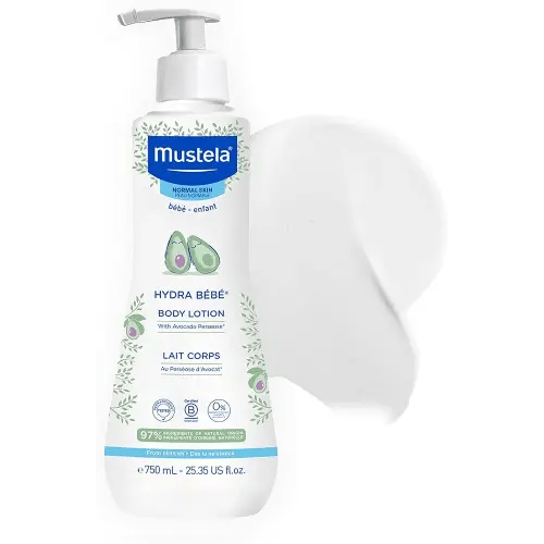 Mustela Hydra Bebe Body Lotion - Daily Moisturizing Baby Lotion with Natural Avocado, Jojoba & Sunflower Oil – Various Sizes
