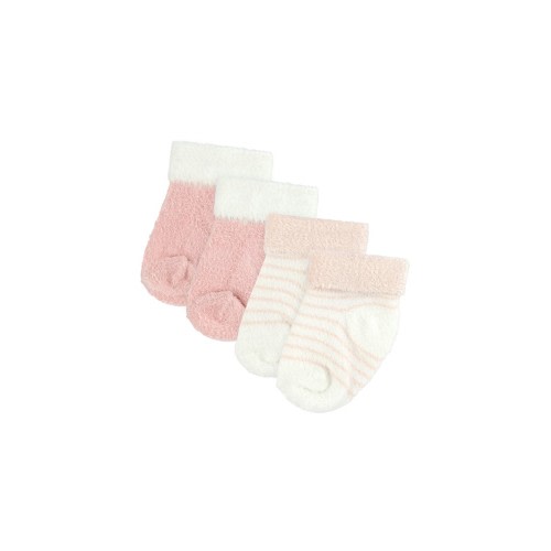 4baby Chenille Booties 2 Pack Pink | Baby Bunting AU