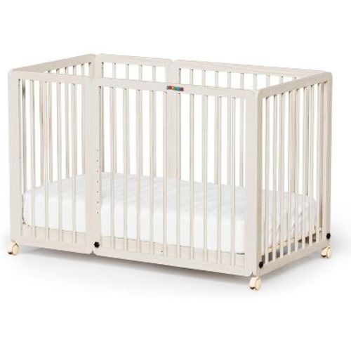 JOYMOR 8 in 1 Convertible Crib, Include 2” Mattress, Converts to Bassinet, Mid Crib, Full Size Crib, Daybed,Toddler Bed and Playard