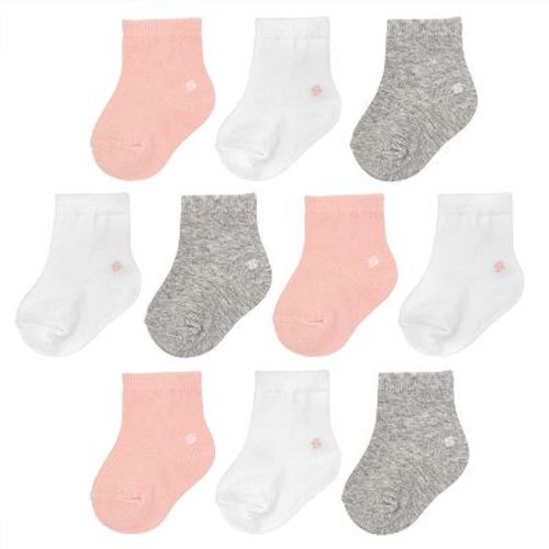 Toddler Girl Jumping Beans® 10-pk. Solid Crew Socks