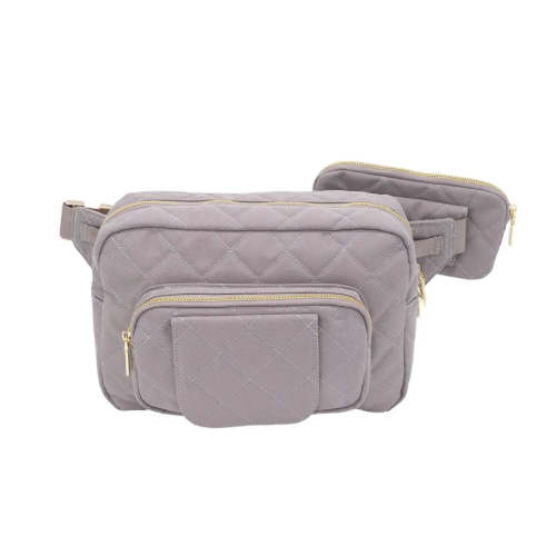 Grey Mini Diaper Bag | Small Diaper Bag for Moms – Lion & Light