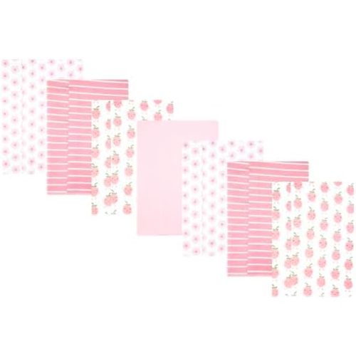 Hudson Baby Unisex Baby Cotton Polyester Flannel Burp Cloths