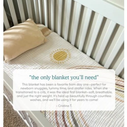 Keep Rising Cotton Muslin Dream Blanket | aden + anais