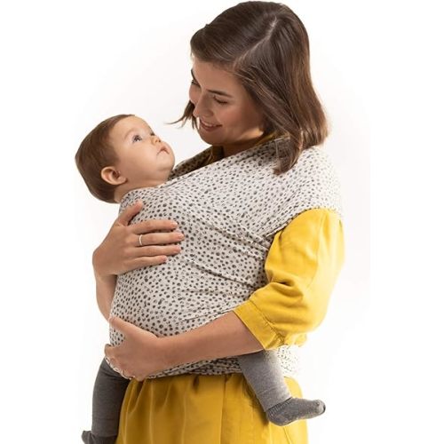 Boba Baby Wrap Carrier – Original Baby Sling Carrier for Newborns (7–35 lbs), Soft, Secure, Hands-Free & Ergonomic, Ideal for Comfortable Bonding, New Parents (Serenity Cobblestone)