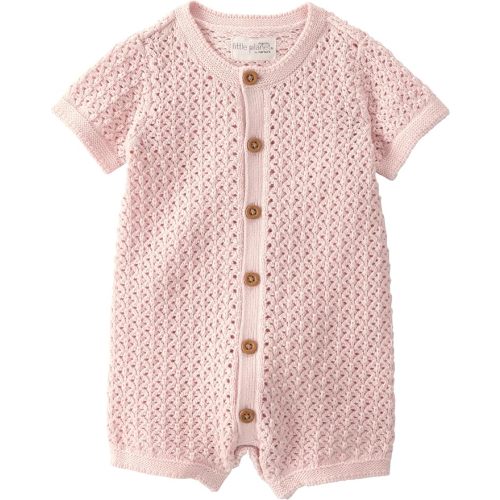 little planet by carter's unisex-baby Waffle Knit Button-Front Jumpsuit made with Organic Cotton