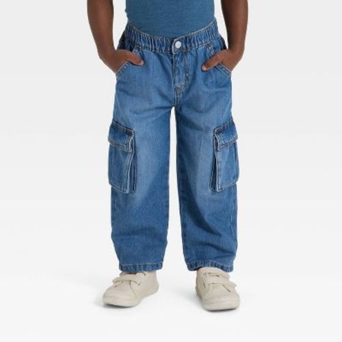 Toddler Boys' Cargo Denim Pants - Cat & Jack™